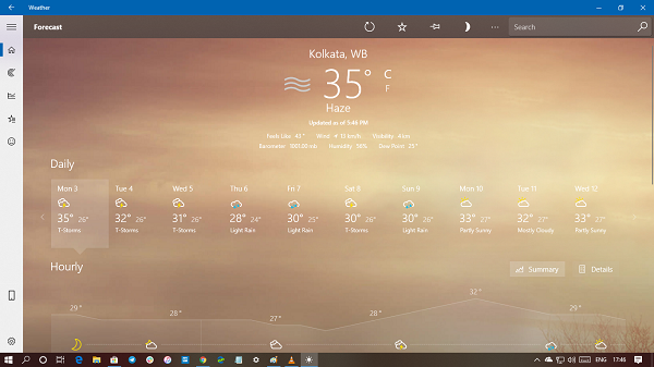 Noaa weather app for windows 10