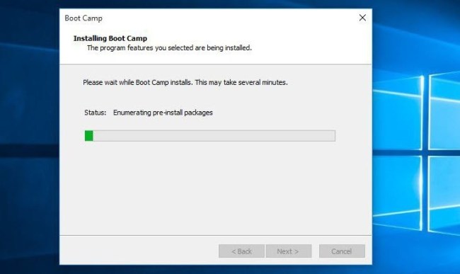 welcome to boot camp installer windows 10